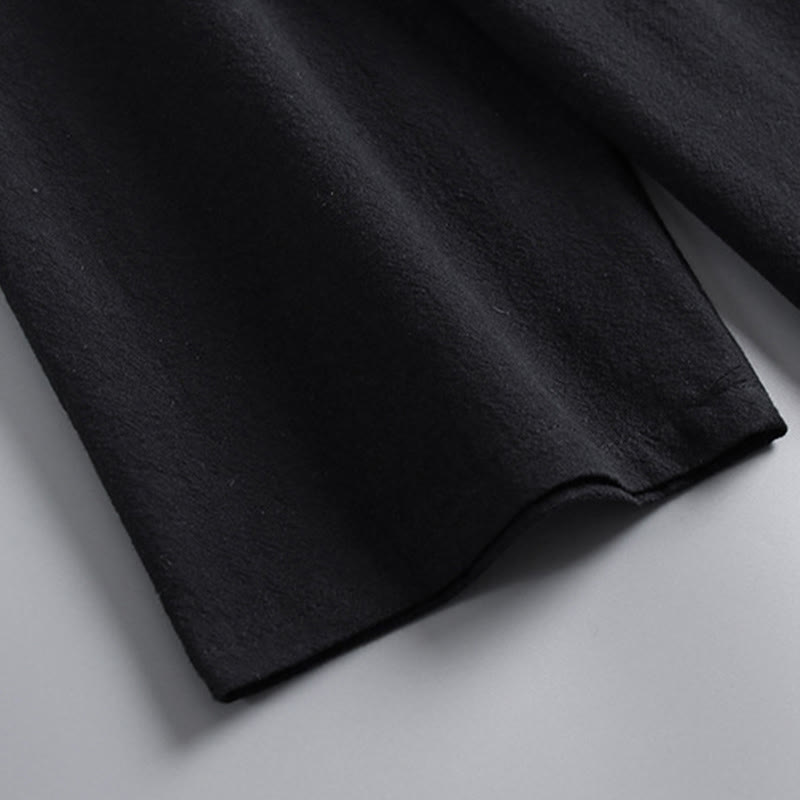 Pantalones cortos con Buddha Stones , traje Tang de algodón, conjunto de ropa Hanfu para hombre - image 13