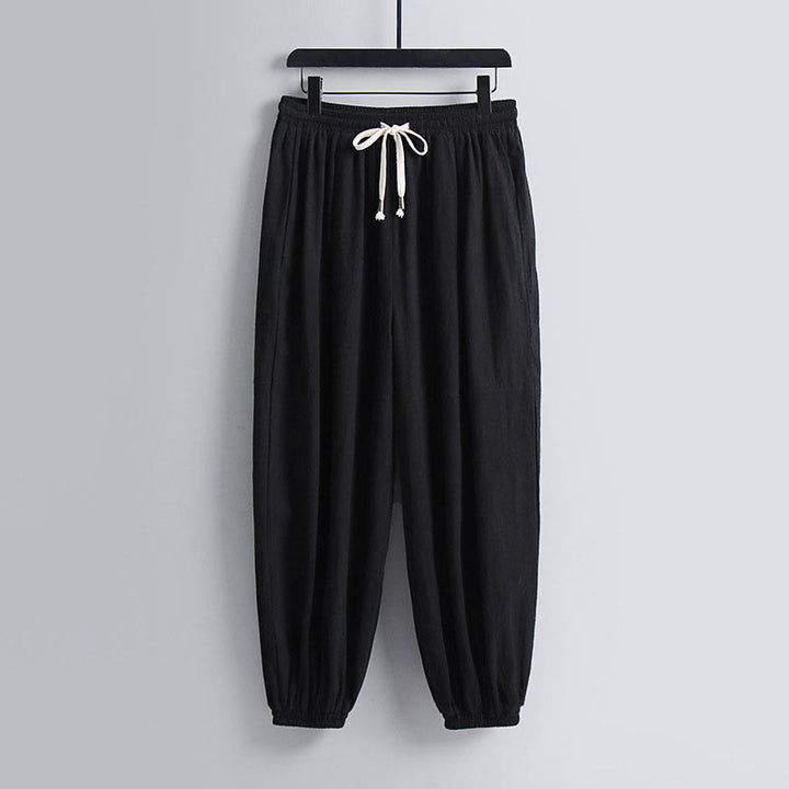 Pantalones cortos de algodón con mangas tres cuartos y estampado de Buddha Stones para hombre - image 7