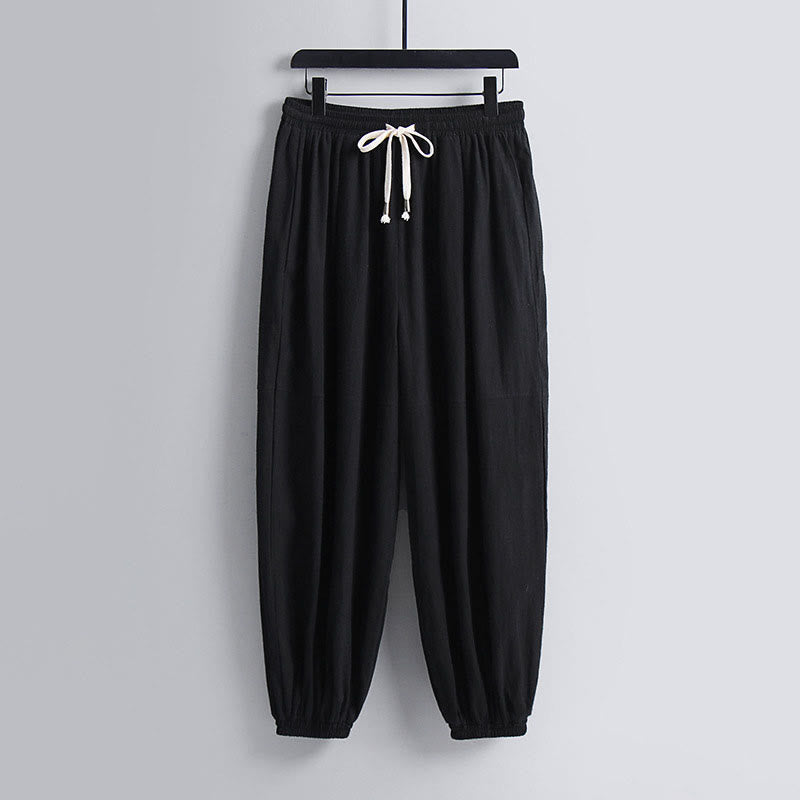 Pantalones cortos de algodón con mangas tres cuartos y estampado de Buddha Stones para hombre - image 7