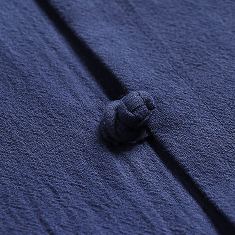 Pantalones cortos de algodón con mangas tres cuartos y estampado de Buddha Stones para hombre - image 13