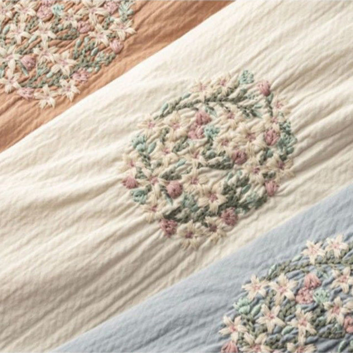 Pantalones harén de algodón con bordados y ribetes de encaje con Buddha Stones y bolsillos - image 9