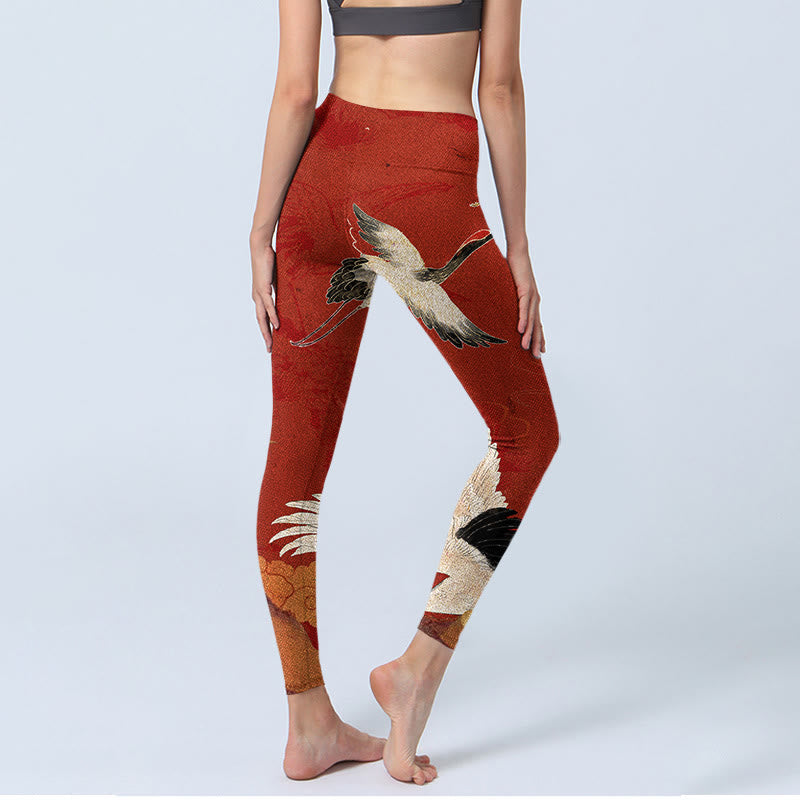 Leggings de fitness de tela de licra con estampado de Buddha Stones para mujer - image 4