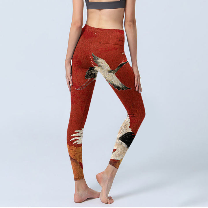 Leggings de fitness de tela de licra con estampado de Buddha Stones para mujer - image 4