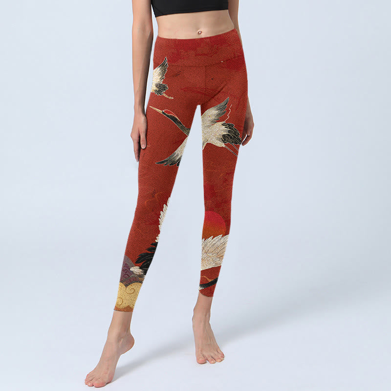 Leggings de fitness de tela de licra con estampado de Buddha Stones para mujer - image 7