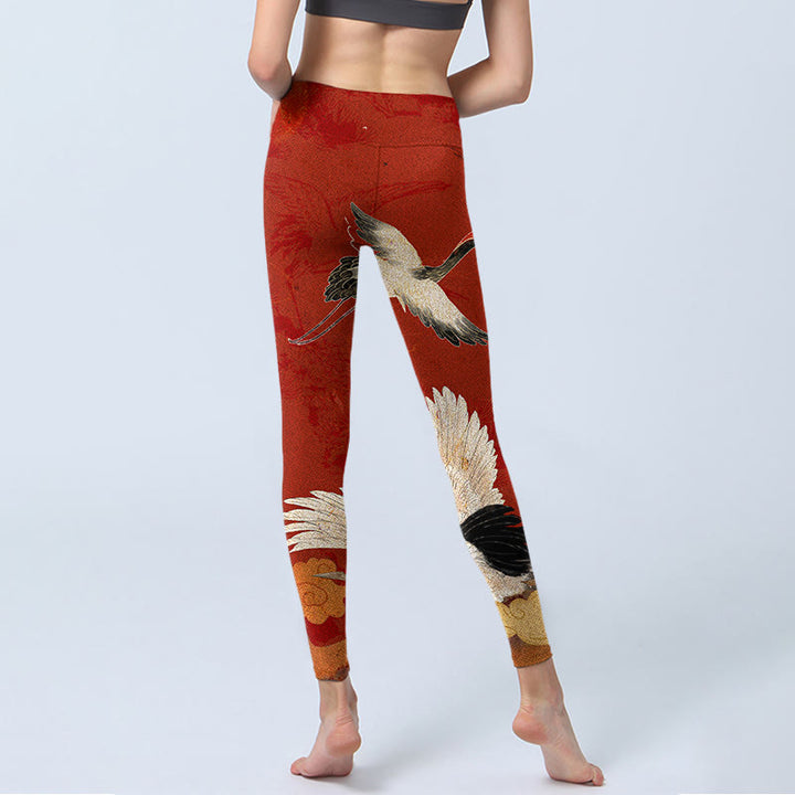 Leggings de fitness de tela de licra con estampado de Buddha Stones para mujer - image 7