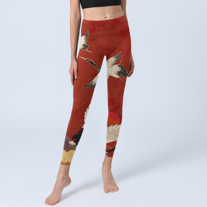 Leggings de fitness de tela de licra con estampado de Buddha Stones para mujer - image 6