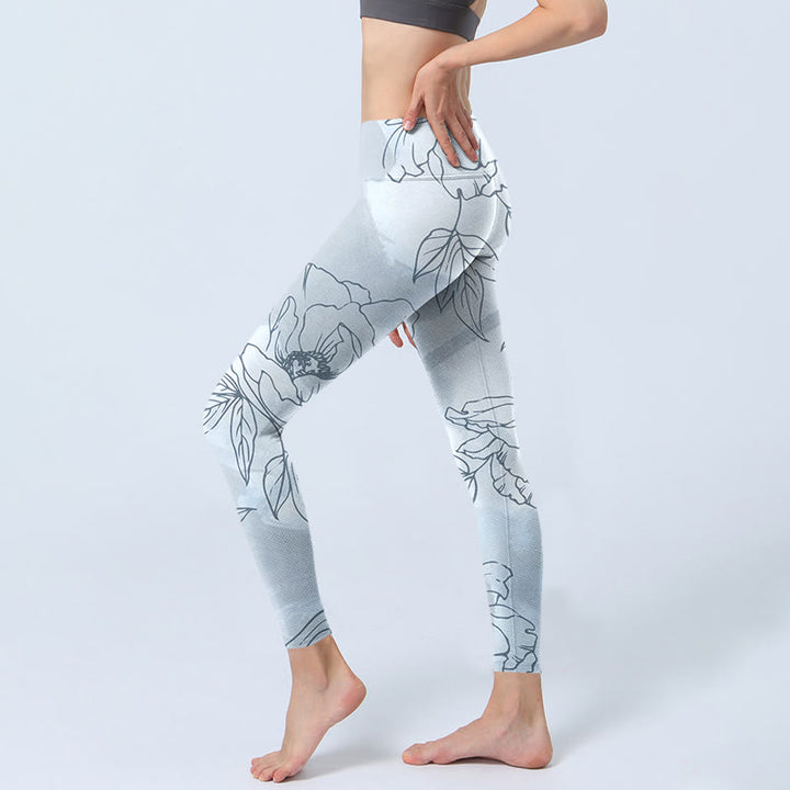 Leggings de yoga para mujer con estampado de Buddha Stones - image 2