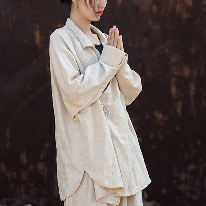 Ropa de algodón ramio con Buddha Stones para meditar