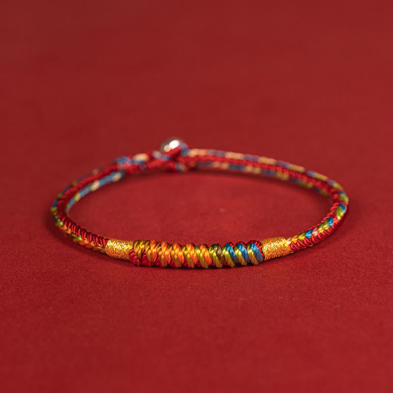 Pulsera de protección con hebilla de plata de ley 925 y aleación de hilo rojo multicolor con Buddha Stones - image 11