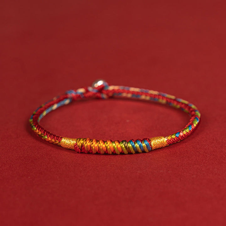 Pulsera de protección con hebilla de plata de ley 925 y aleación de hilo rojo multicolor con Buddha Stones - image 11