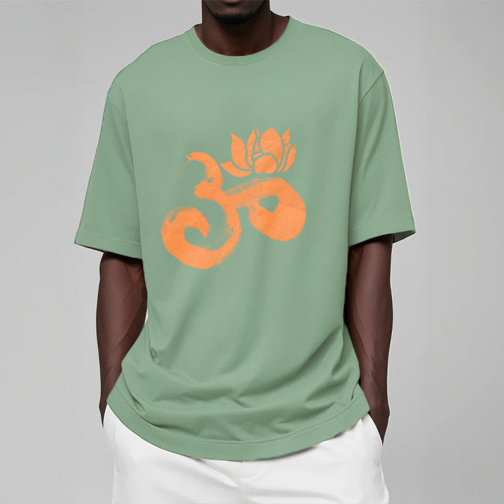 Camiseta de algodón con diseño de flor de loto y Buddha Stones OM - image 16