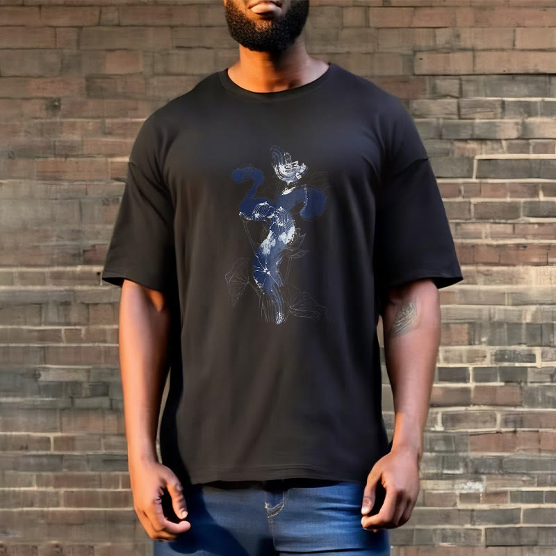Camiseta de algodón con fondo de flor de loto y Buddha Stones OM - image 7