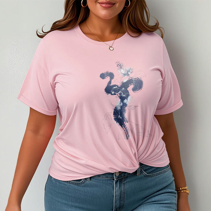 Camiseta de algodón con fondo de flor de loto y Buddha Stones OM - image 13