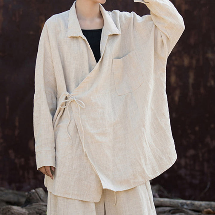 Ropa de algodón ramio con Buddha Stones para meditar