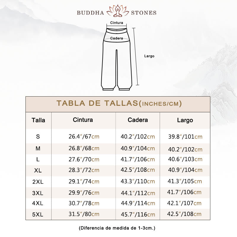 Pantalones de yoga para mujer con diseño de hojas de flores y piedras de Buddha Stones - image 3
