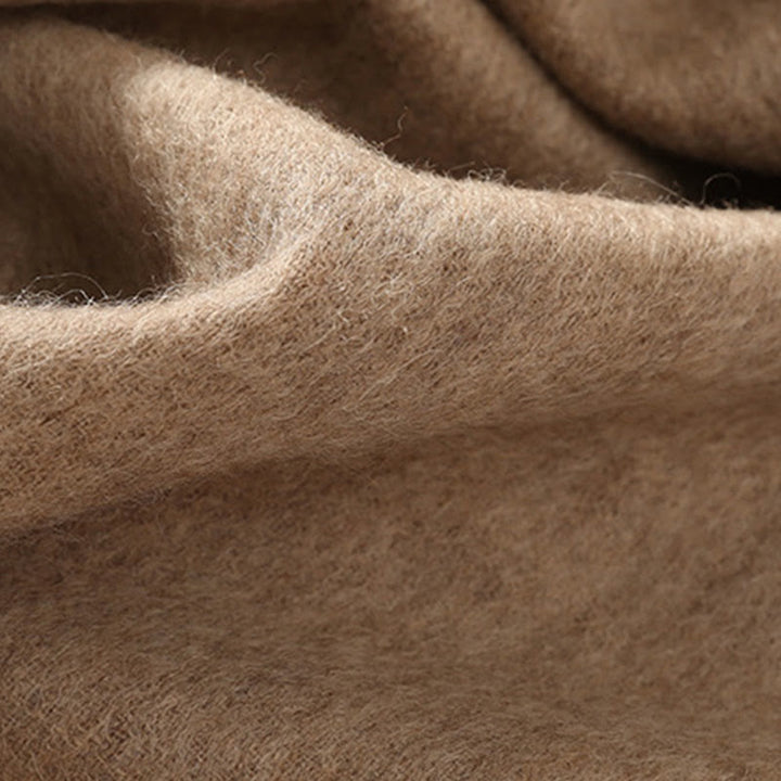 Chal de lana con Buddha Stones y borlas bordadas con flores de Weiyang, bufanda de viaje acogedora para el invierno - image 2