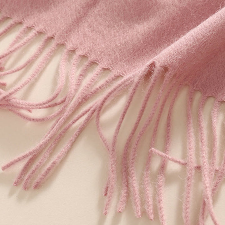 Chal de lana con Buddha Stones, flores, hojas, bordado, borlas, bufanda de viaje acogedora para invierno