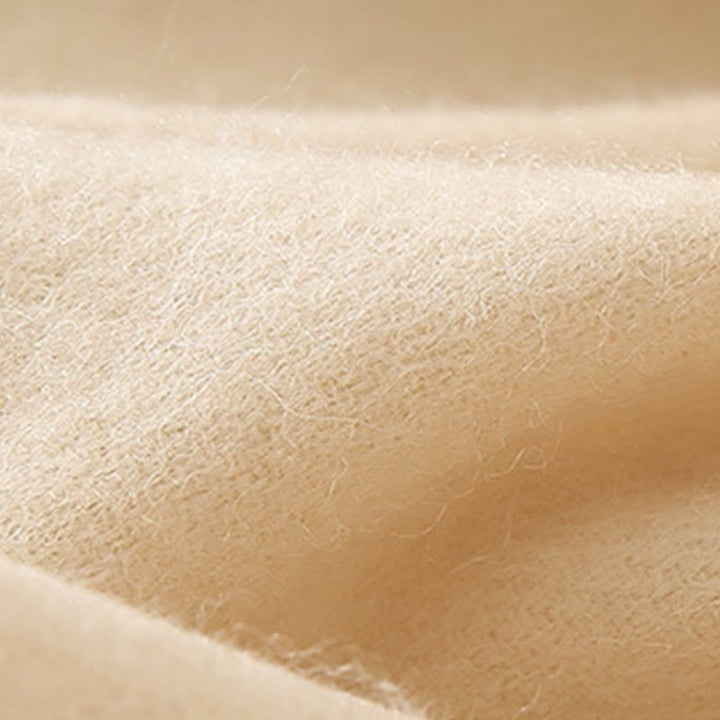 Chal de lana con Buddha Stones y bordado floral en 3D, bufanda de viaje acogedora para el invierno con borlas