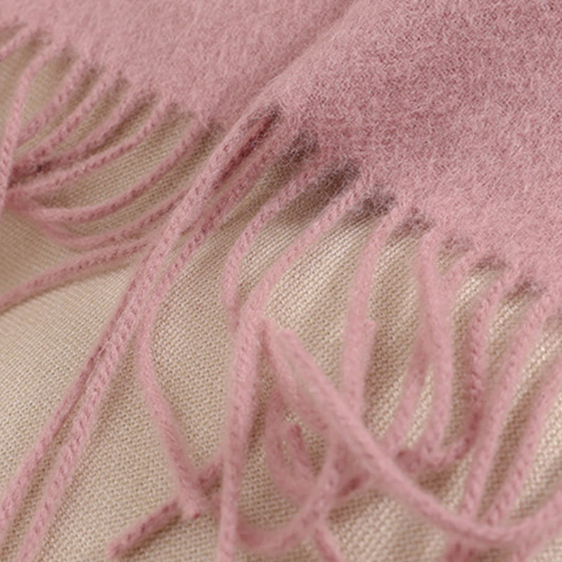 Chal de lana con Buddha Stones, flores grandes, lentejuelas, bordado, borlas, bufanda de viaje acogedora para invierno