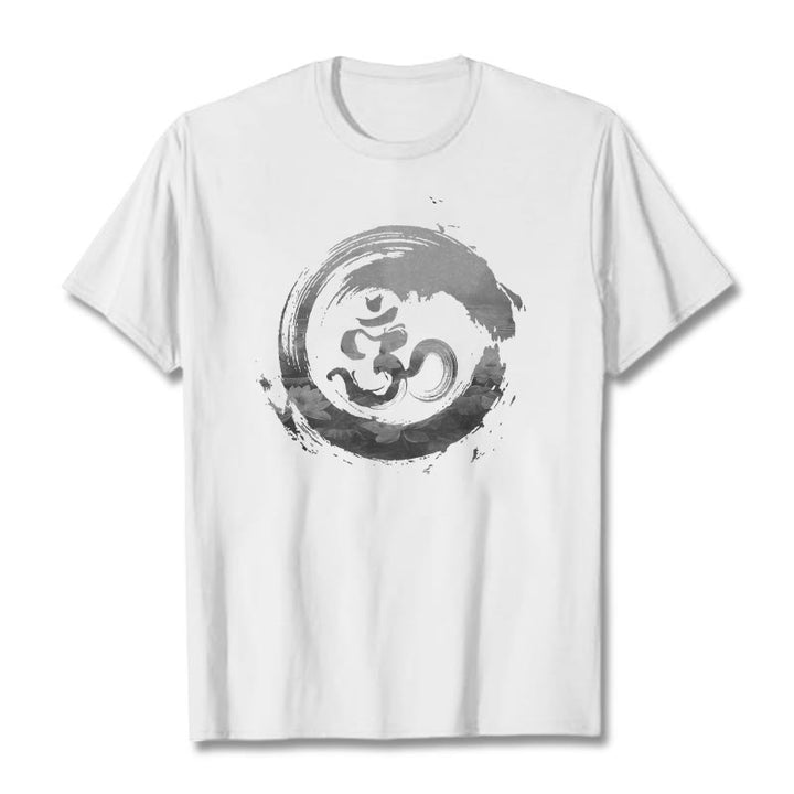 Camiseta de algodón con diseño de loto y Buddha Stones - Blanco - 2XL - image 6