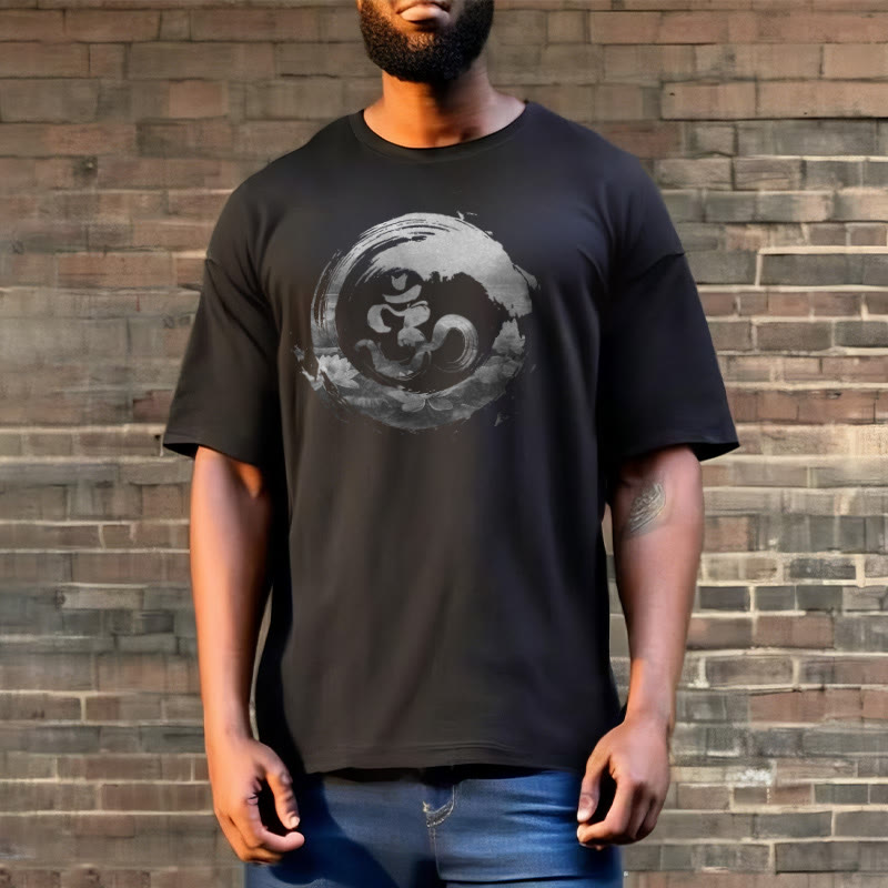 Camiseta de algodón con diseño de loto y Buddha Stones - image 3