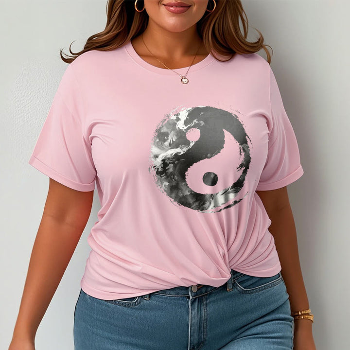 Camiseta de algodón con diseño de Yin Yang y Buddha Stones - image 19