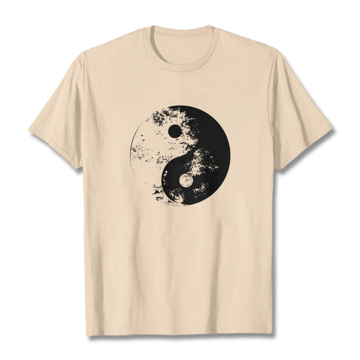 Camiseta de algodón con estampado de tai chi y yang y Buddha Stones - Sopa de mariscos - 2XL - image 12