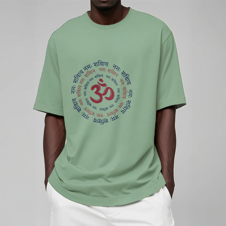 Camiseta de algodón con caracteres sánscritos del mantra OM de Buddha Stones - image 18