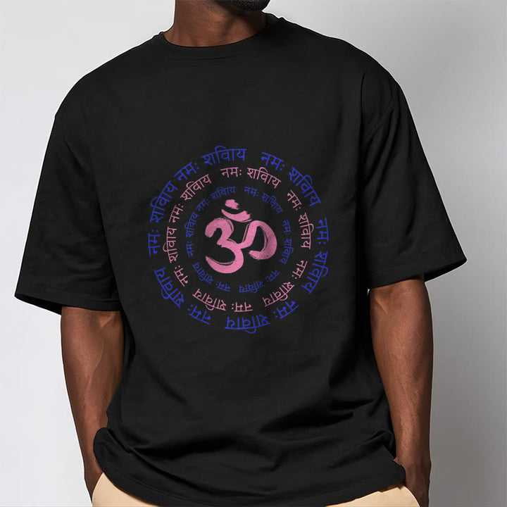 Camiseta de algodón con caracteres sánscritos del mantra OM de Buddha Stones - image 15