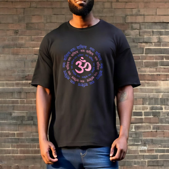 Camiseta de algodón con caracteres sánscritos del mantra OM de Buddha Stones - image 15
