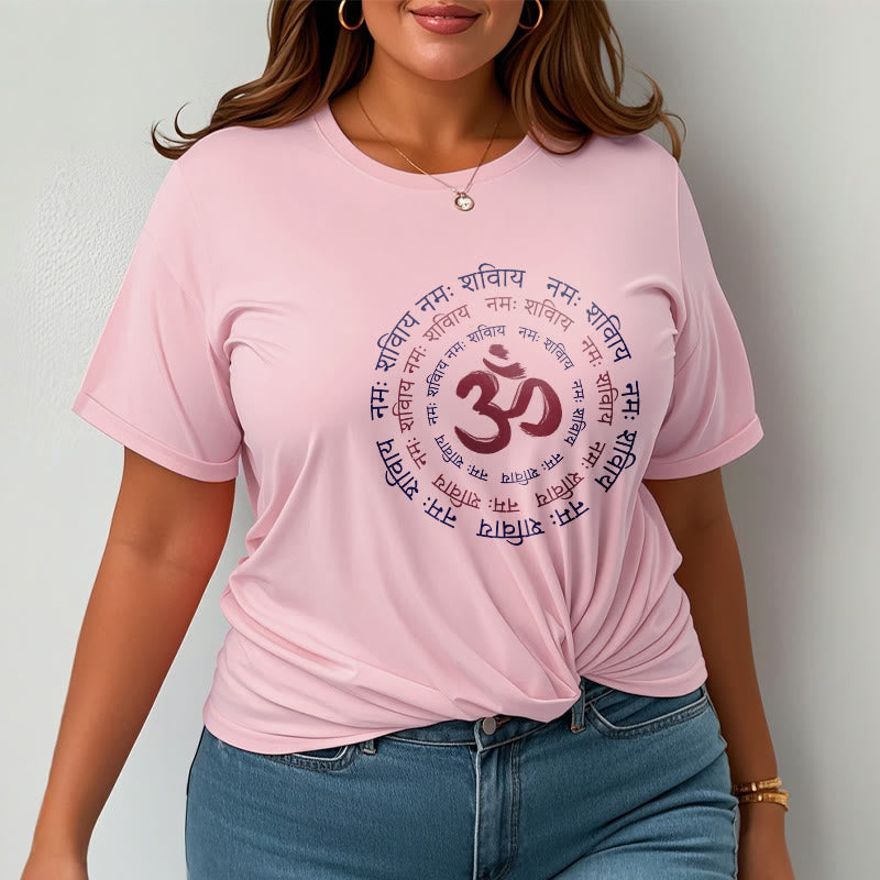 Camiseta de algodón con caracteres sánscritos del mantra OM de Buddha Stones - image 11