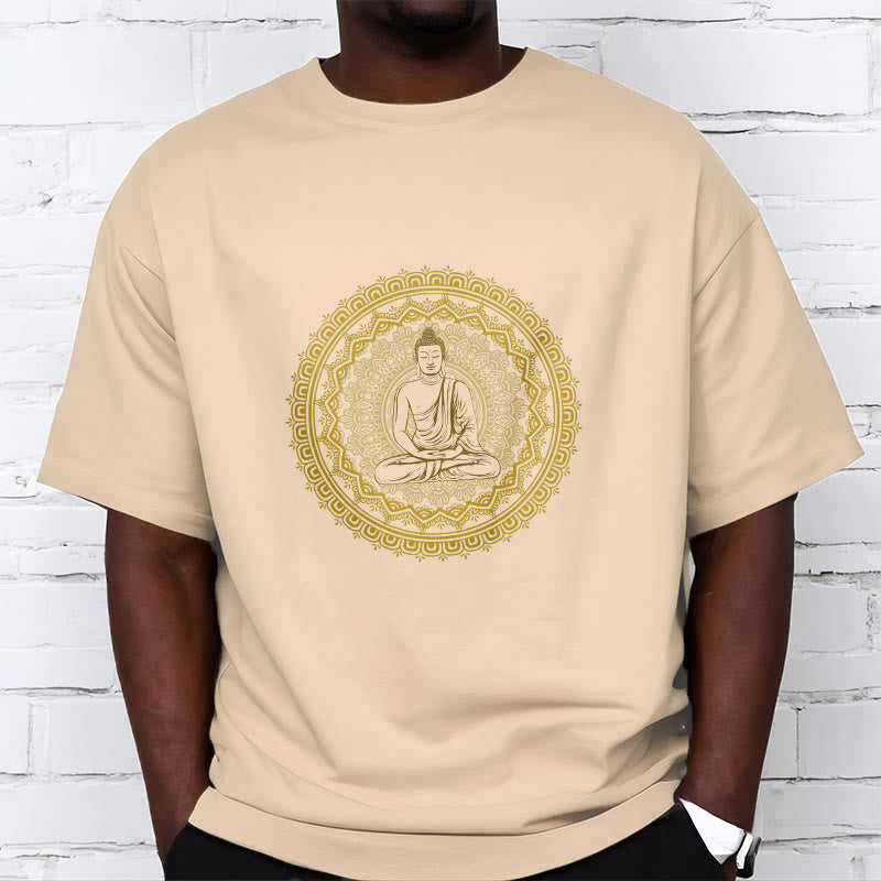 Camiseta de algodón con mandala de Buddha Stones de Buda - image 1
