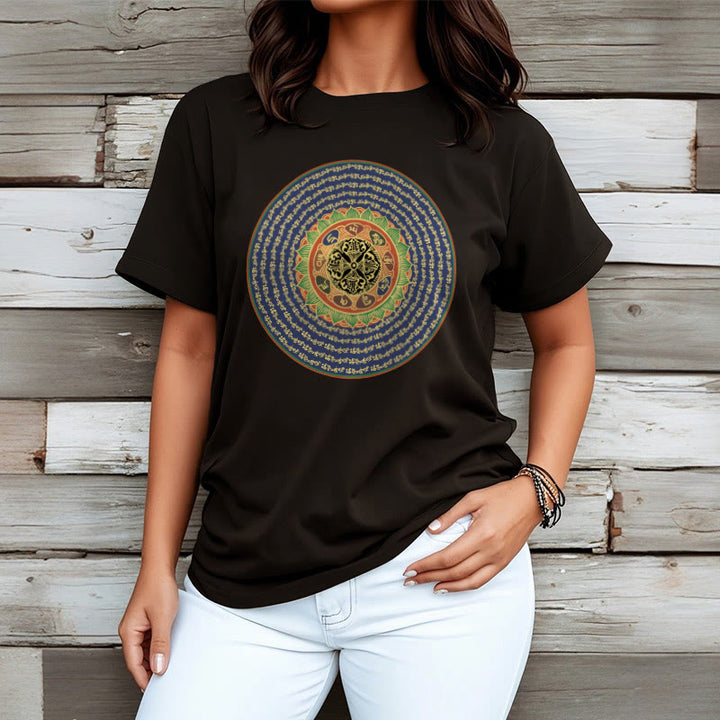 Camiseta sánscrita con Buddha Stones 108 Om Mani Padme Hum Mantra - image 6