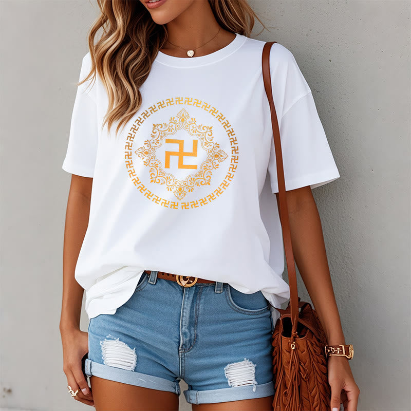 Camiseta con esvástica y Buddha Stones - image 1