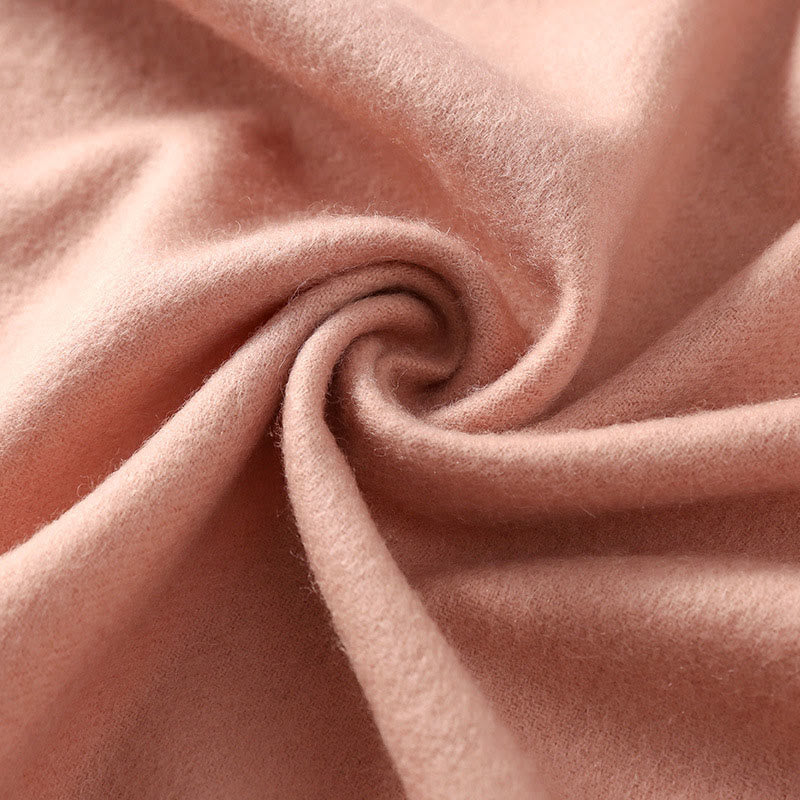 Chal de lana con Buddha Stones , hojas de flores rojas, bordado con borlas, bufanda de viaje acogedora para el invierno - image 2