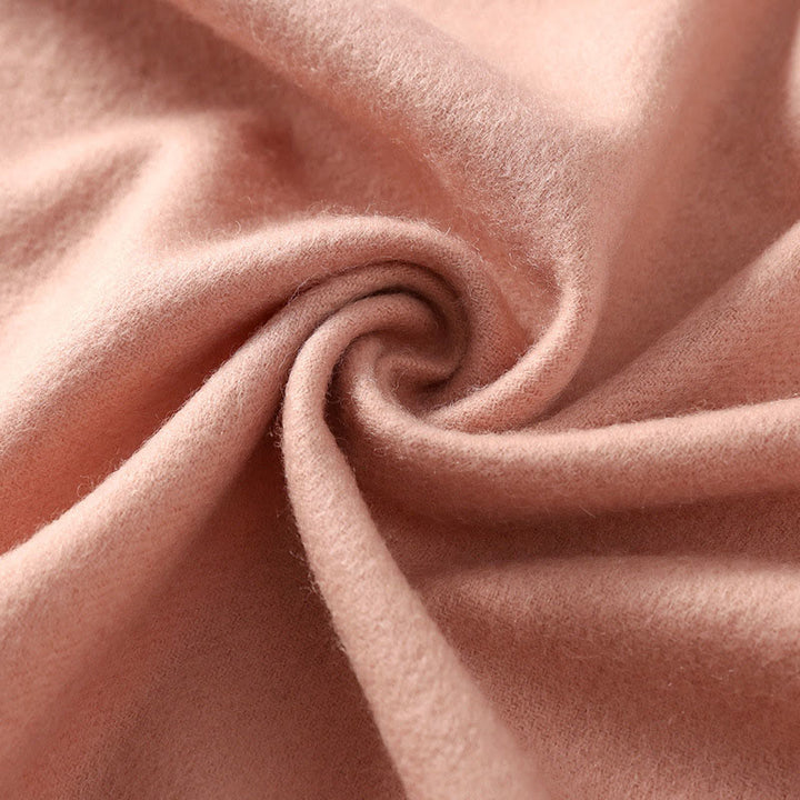 Chal de lana con Buddha Stones , hojas de flores rojas, bordado con borlas, bufanda de viaje acogedora para el invierno - image 2