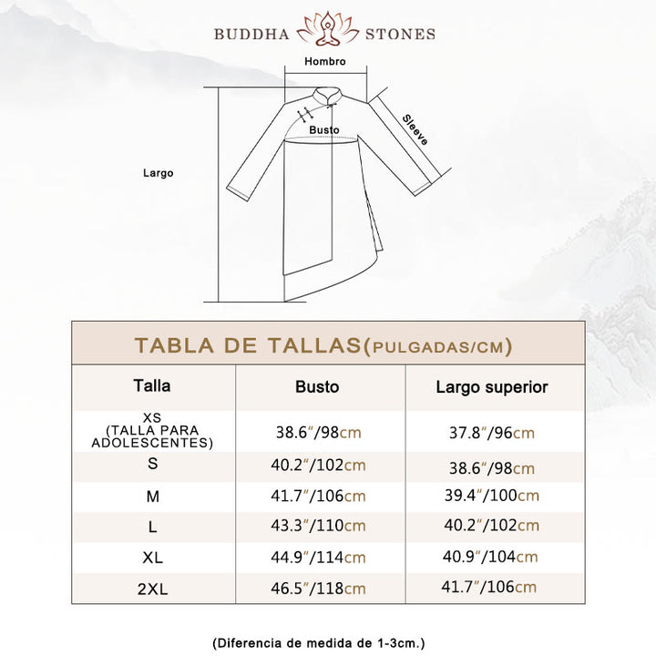 Conjunto de ropa Unisex para práctica de Zen Tai Chi Qigong, pintura degradada de Buddha Stones, meditación, oración espiritual - image 5