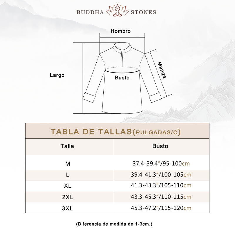 Conjunto de ropa de lino y algodón para hombre, meditación Zen espiritual, Buddha Stones, Yoga, práctica de oración