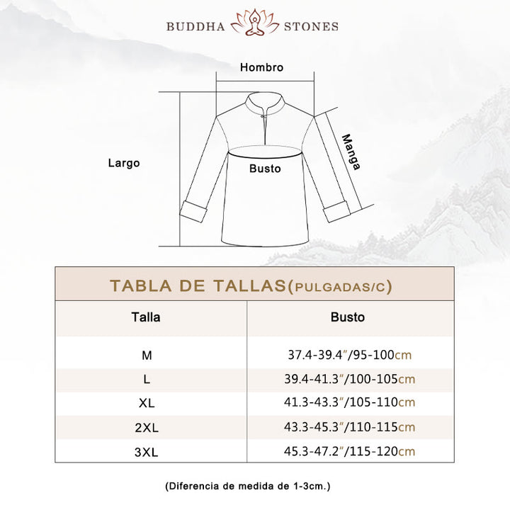 Conjunto de ropa de lino y algodón para hombre, meditación Zen espiritual, Buddha Stones, Yoga, práctica de oración