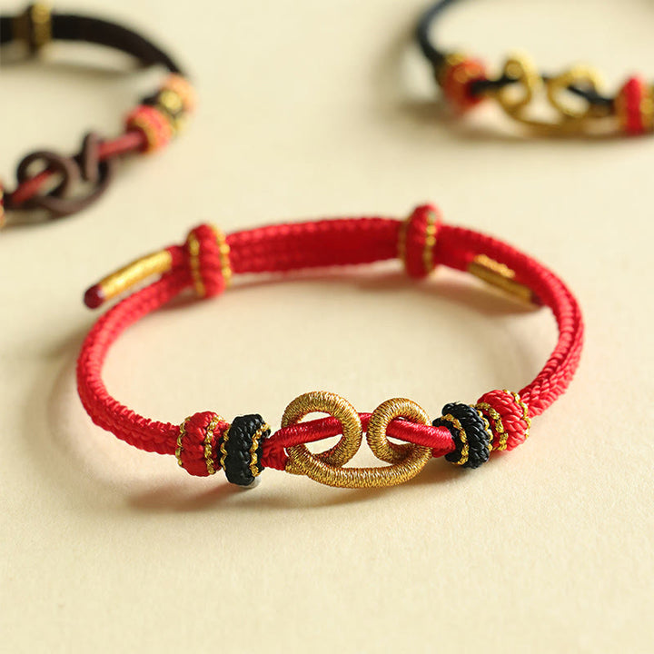 Pulsera de protección trenzada con diseño de Buddha Stones hecha a mano