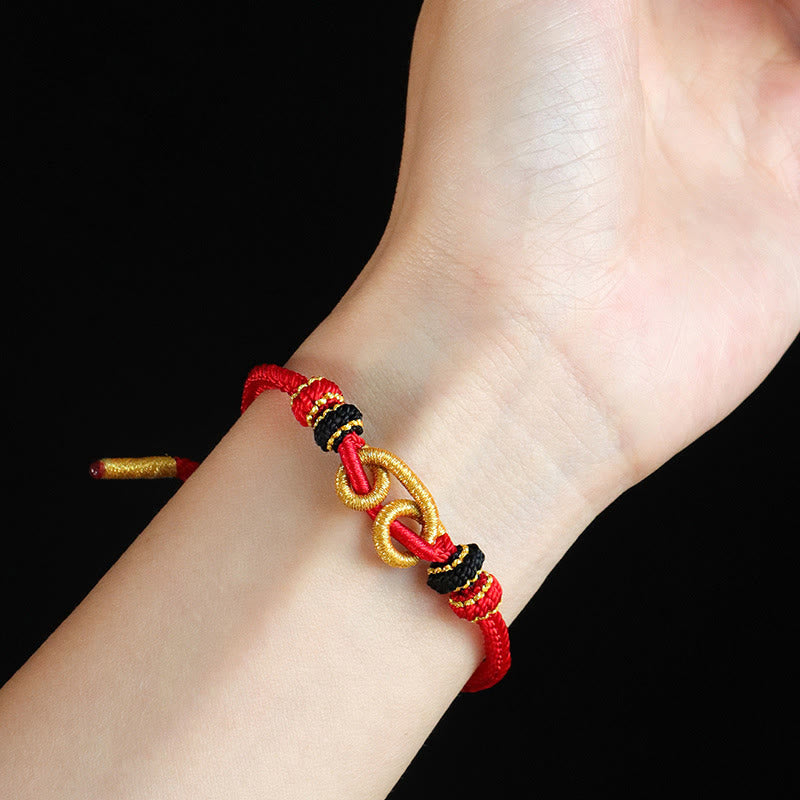 Pulsera de protección trenzada con diseño de Buddha Stones hecha a mano