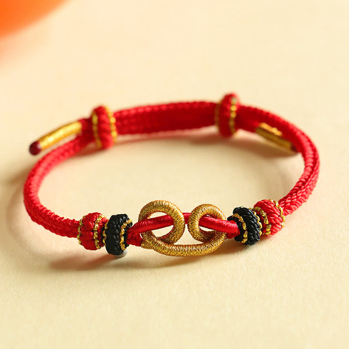 Pulsera de protección trenzada con diseño de Buddha Stones hecha a mano