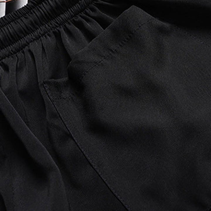 Buddha Stones Traje Tang de bambú con flor de melocotón para hombre, uniforme tradicional Hanfu, camiseta de manga corta, pantalones y conjunto de ropa - image 18