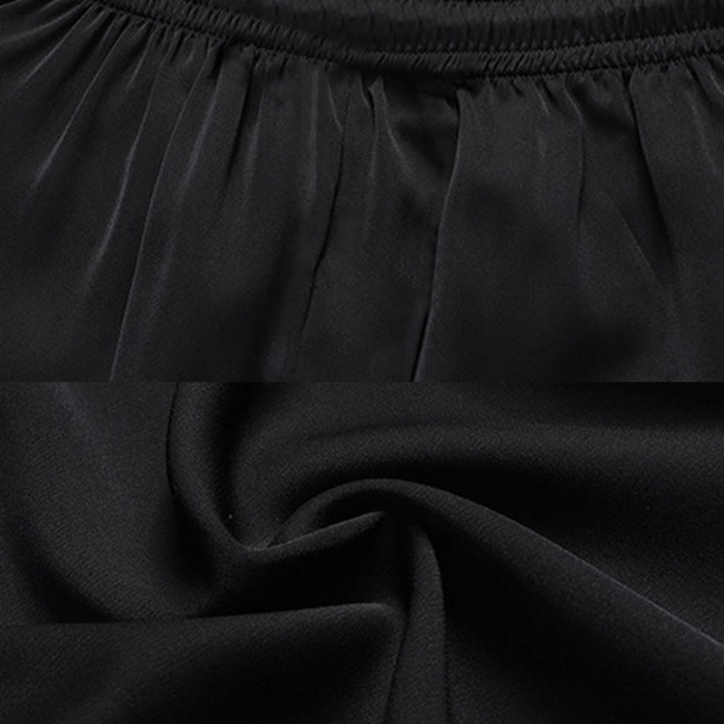 Buddha Stones Traje Tang de bambú con flor de melocotón para hombre, uniforme tradicional Hanfu, camiseta de manga corta, pantalones y conjunto de ropa - image 15