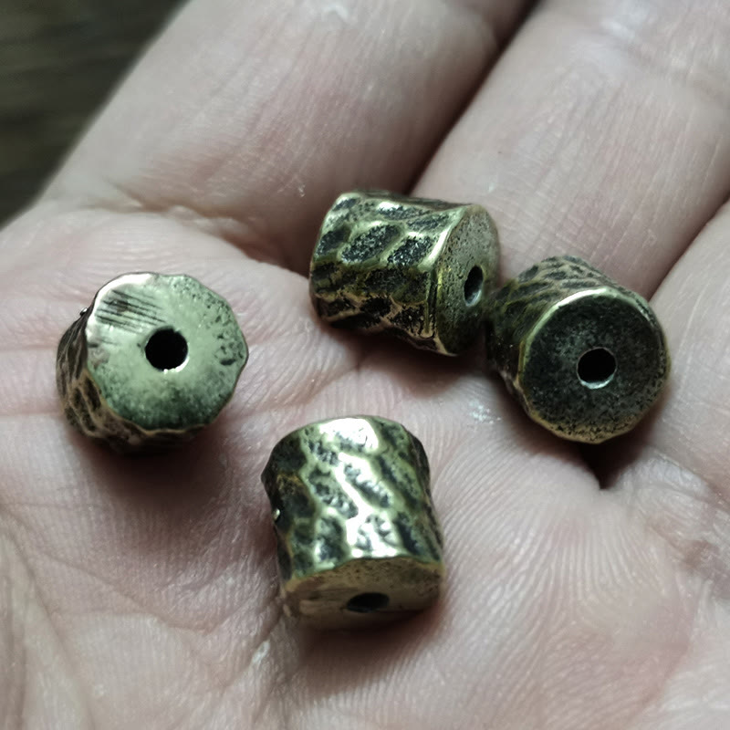 Pulsera de la suerte con diseño de cráter de meteorito de cobre y Buddha Stones