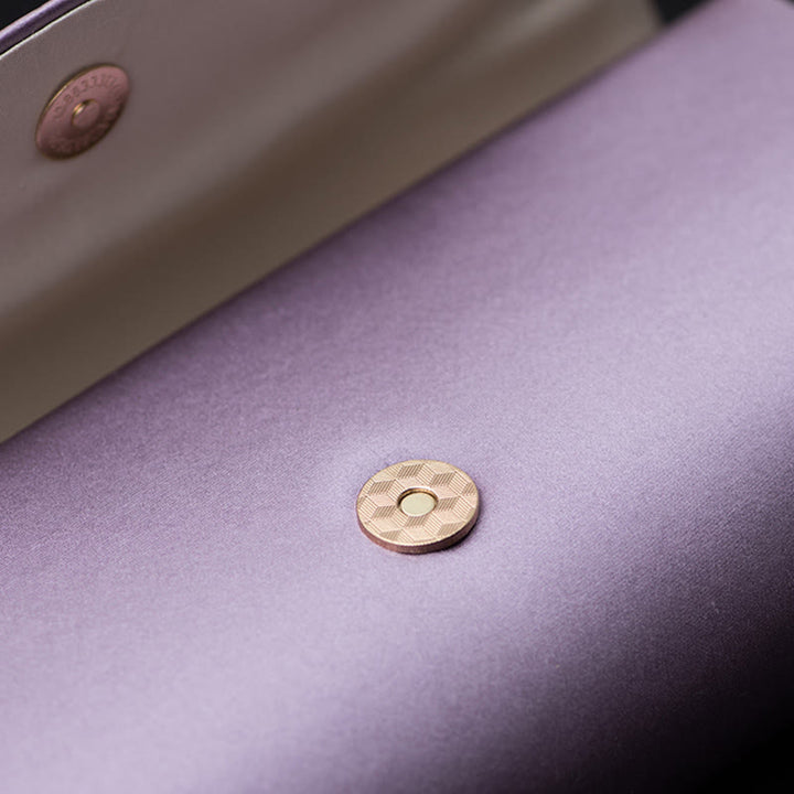 Cartera de mano con bordado de hortensias y Buddha Stones, bolso de mano, bolso cruzado