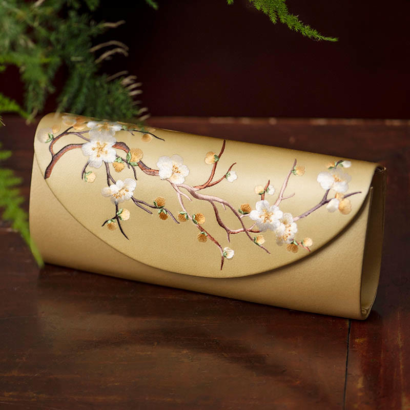 Bolso de mano con diseño de Buddha Stones y tulipán bordado en forma de flor para bodas