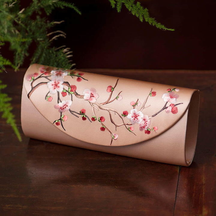 Bolso de mano con diseño de Buddha Stones y tulipán bordado en forma de flor para bodas