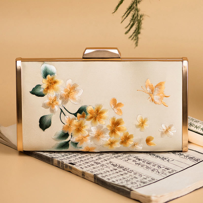 Bolso de mano con diseño de Buddha Stones, clavel, peonía, begonia, bordado, para boda, para ir de compras, bandolera