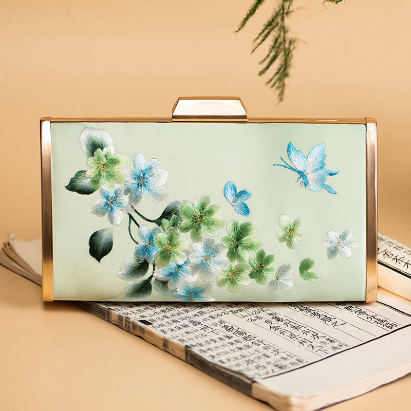 Bolso de mano con diseño de Buddha Stones, clavel, peonía, begonia, bordado, para boda, para ir de compras, bandolera